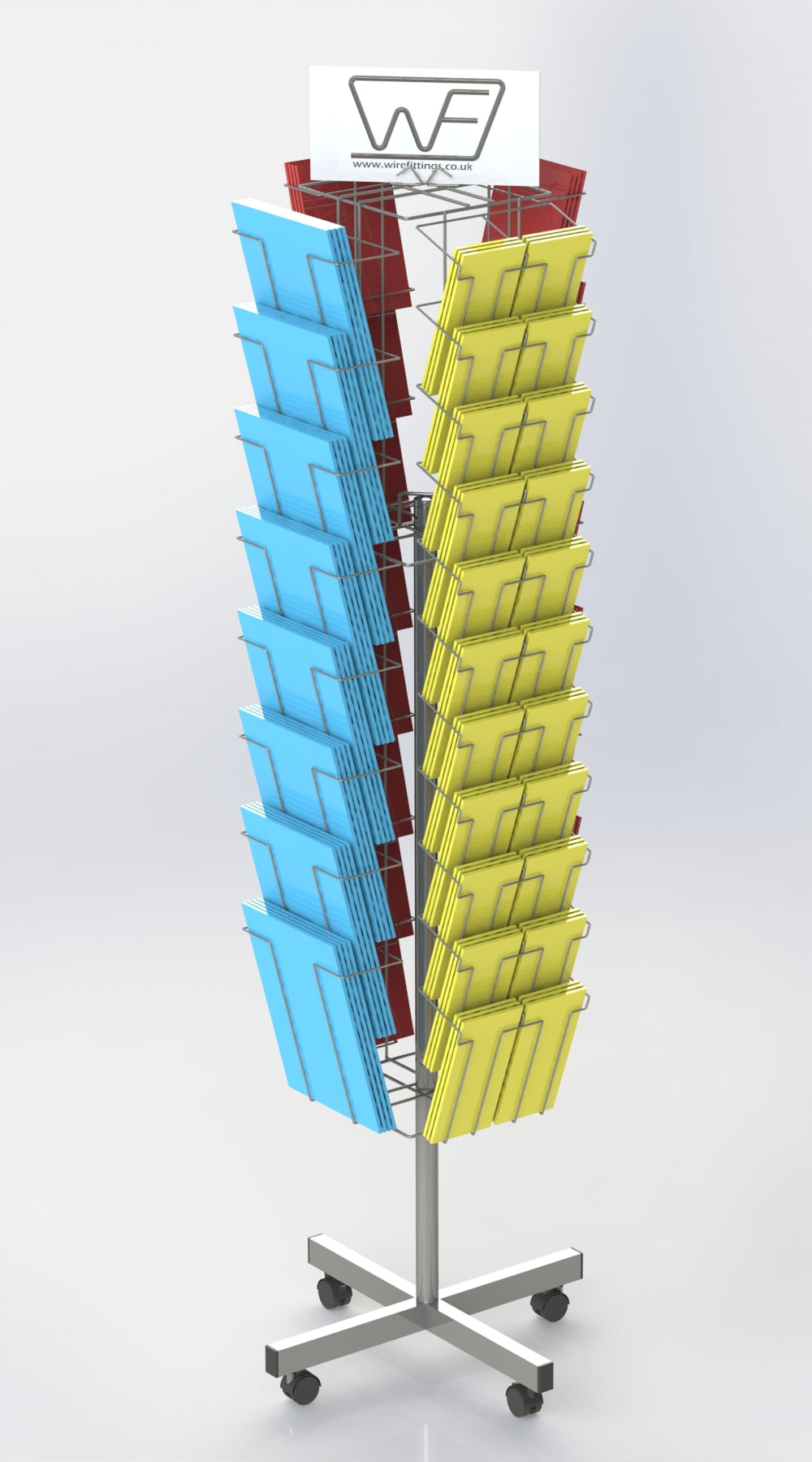 Leaflet Holder & Brochure Display, A4, DL, A5 and LKITI (4SDD)