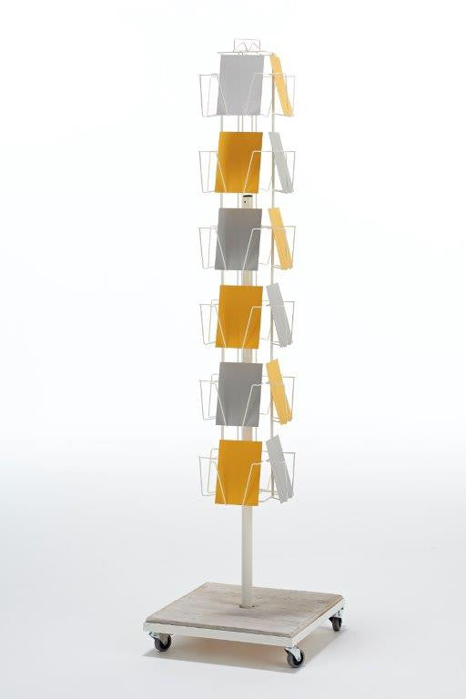 A6 Greeting Card Floor Display Stand, 4 Sided Stand