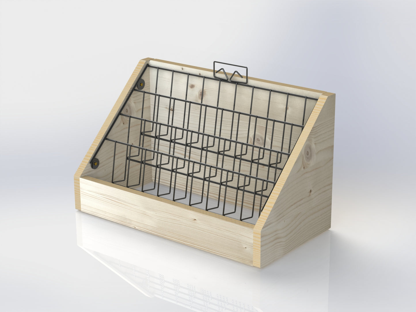Wooden Counter Stand - 4TCWOODI