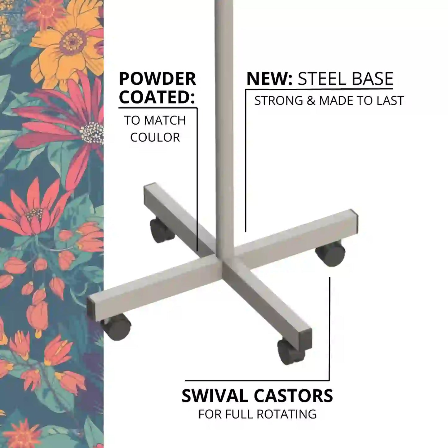 Greeting Card Floor Display for 7 inch Square Cards,24 Pockets-24/7FI