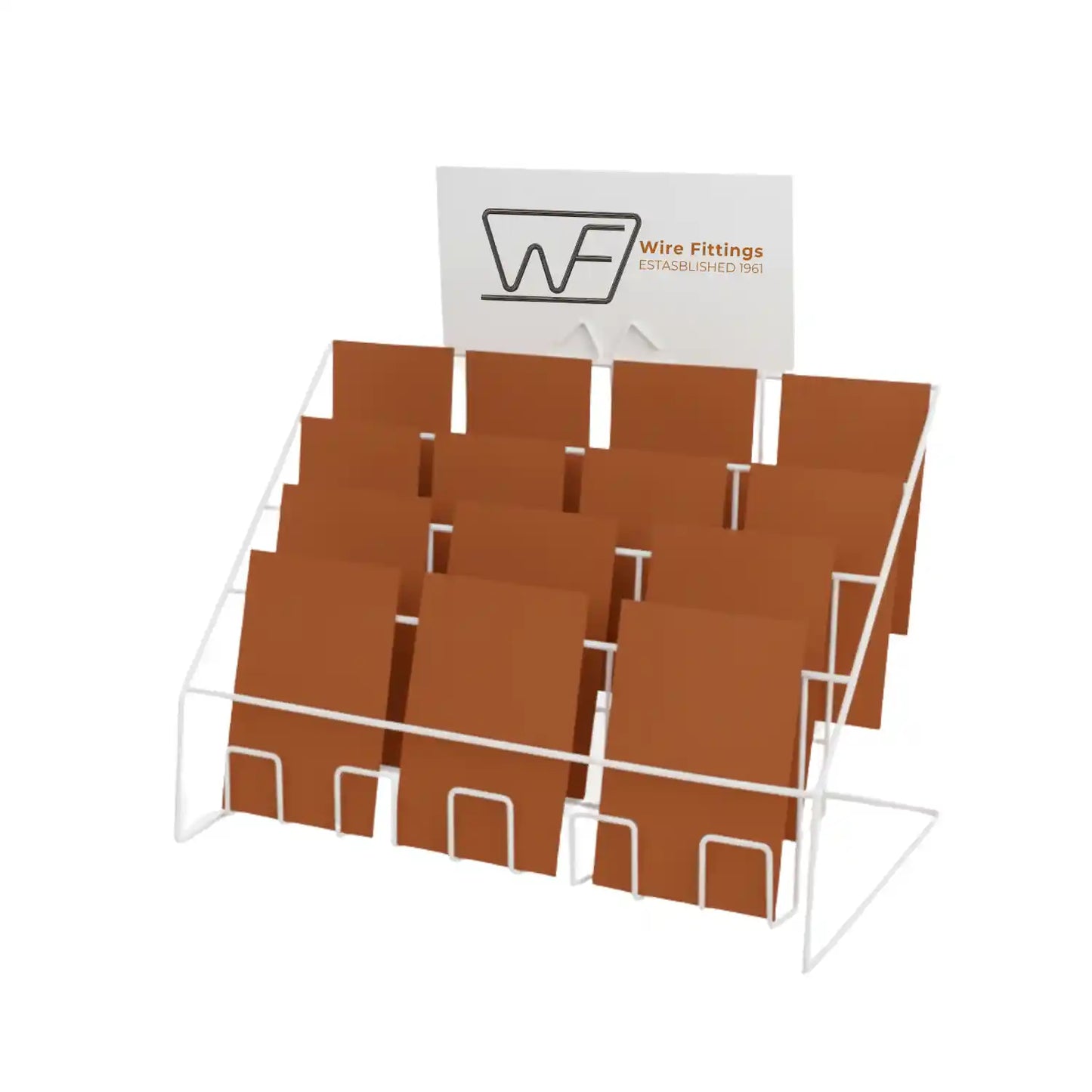 Counter Display for Mixed Sized Cards, with 4 Tiers-4TC