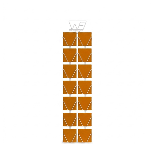 Greeting Card Wall Display Rack or slat wall mounted – 14 Pocket for 6” Square Cards