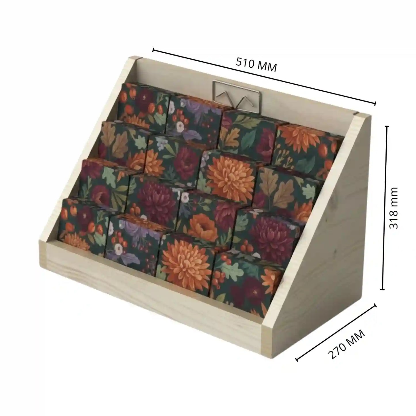 Counter Top Wooden Card/Leaflet Display Stand