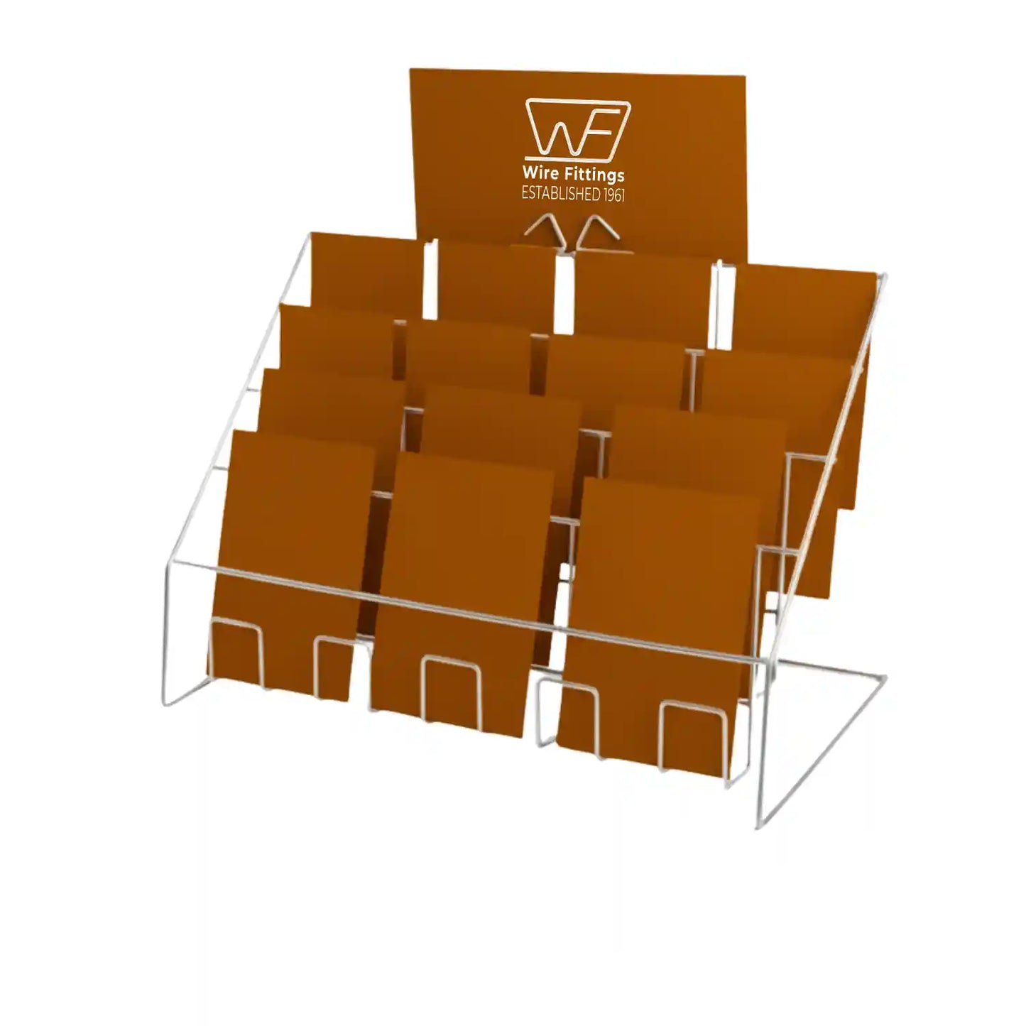 Counter Display for Mixed Sized Cards, with 4 Tiers-4TC