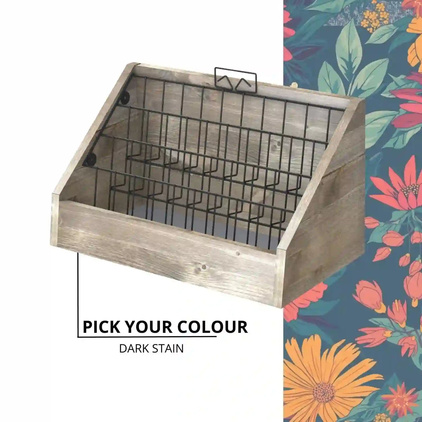 Counter Top Wooden Card/Leaflet Display Stand