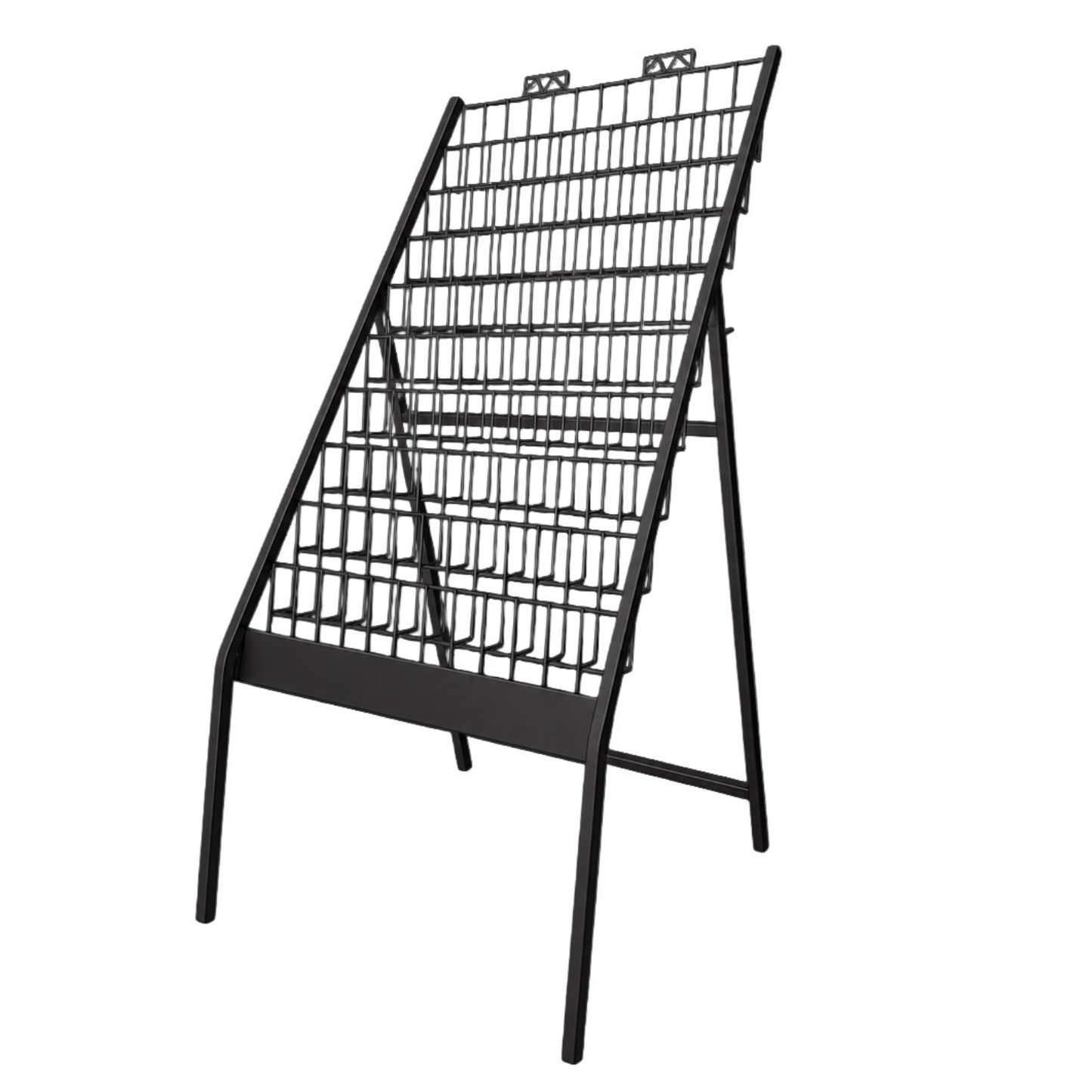 Greeting Card Space Saver Display Stand – 10 Tray Rack with 24” Shelves for Mixed Size Cards