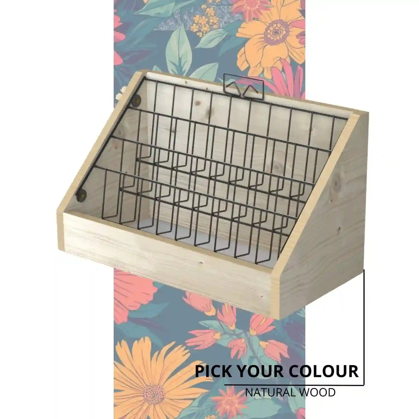 Counter Top Wooden Card/Leaflet Display Stand