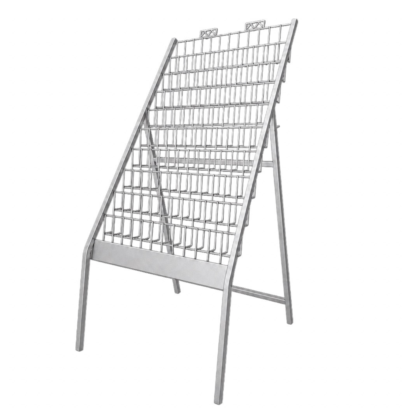 Greeting Card Space Saver Display Stand – 10 Tray Rack with 24” Shelves for Mixed Size Cards
