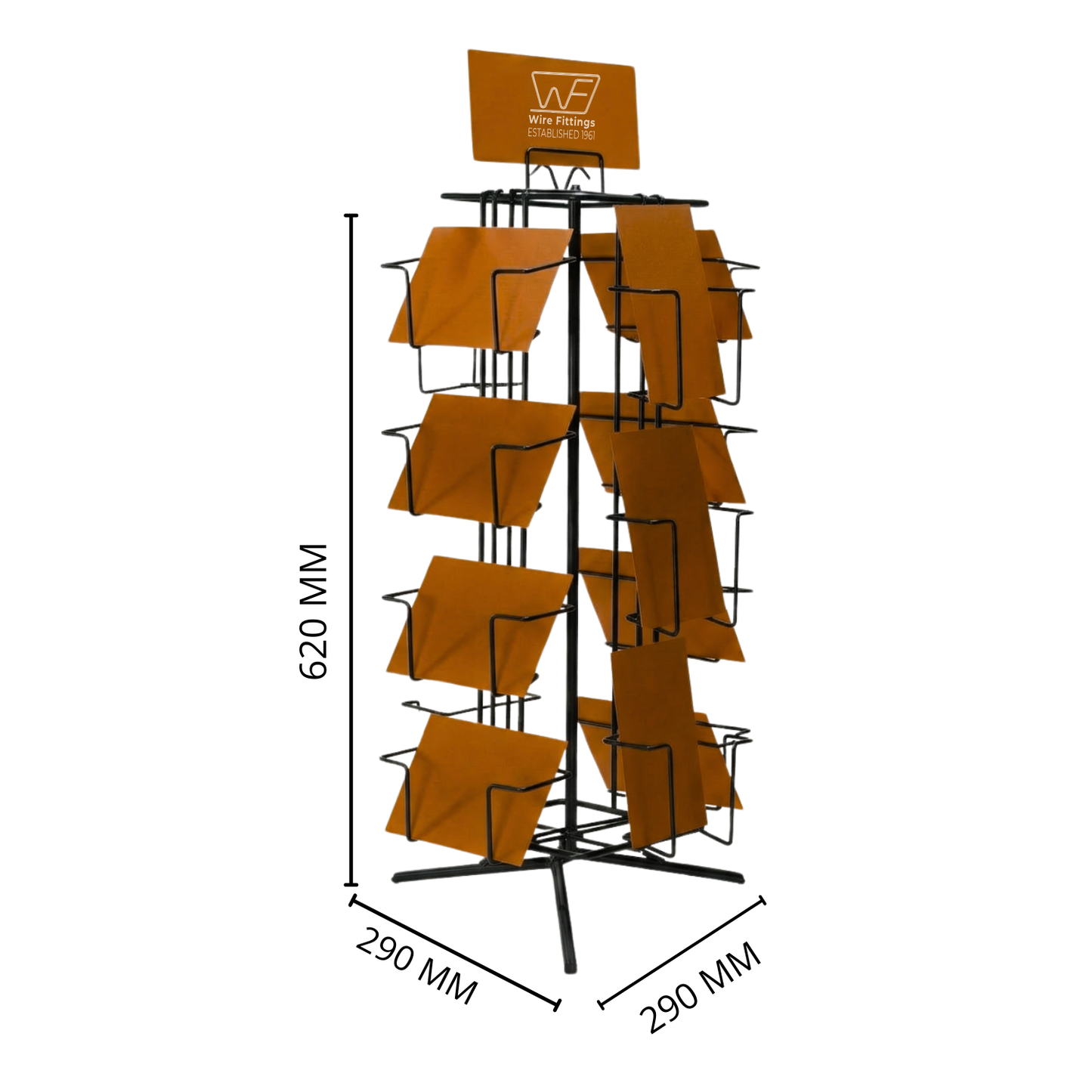 Postcard Counter Display for 6x4, 4 sided 4L6CI