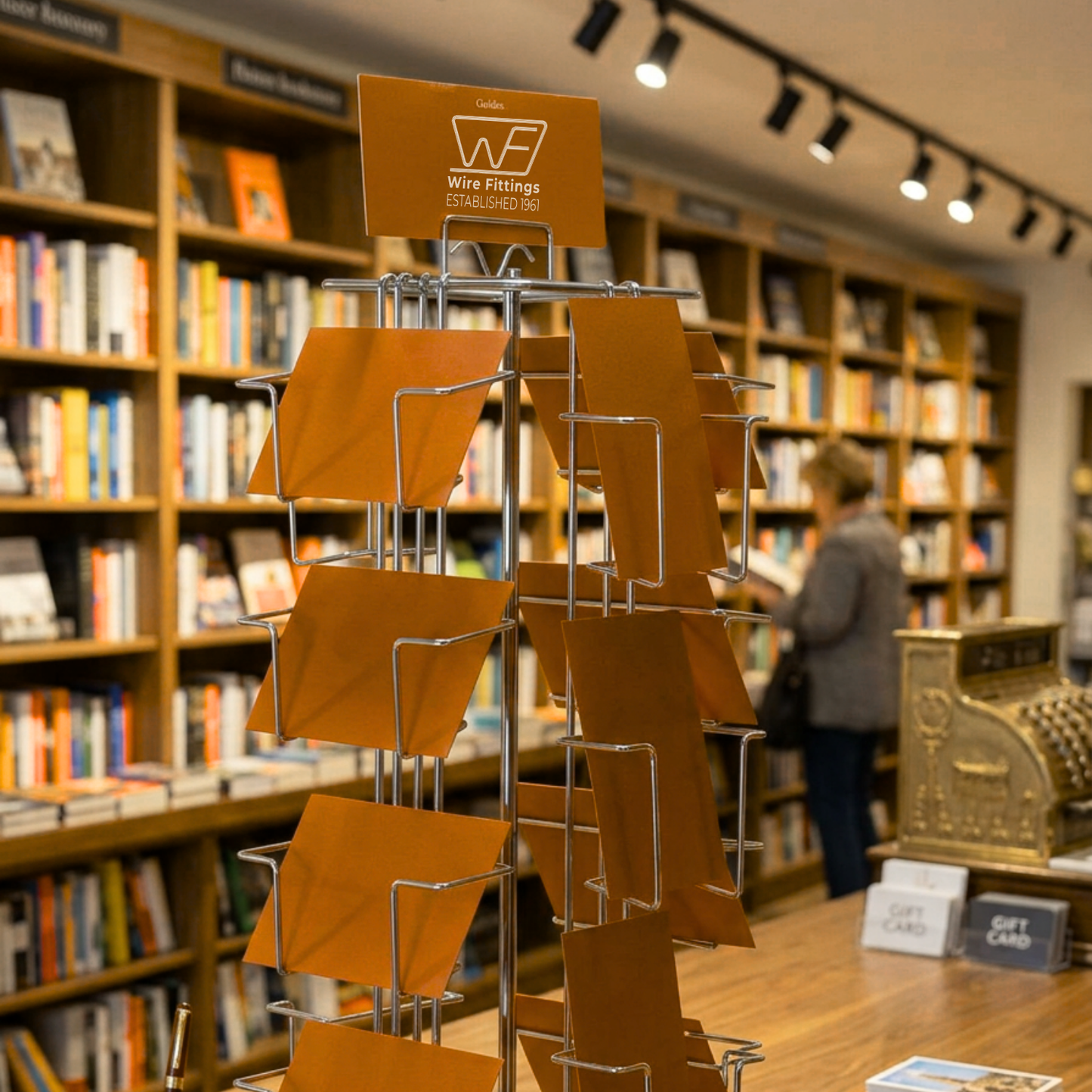 Postcard Counter Display for 6x4, 4 sided 4L6CI