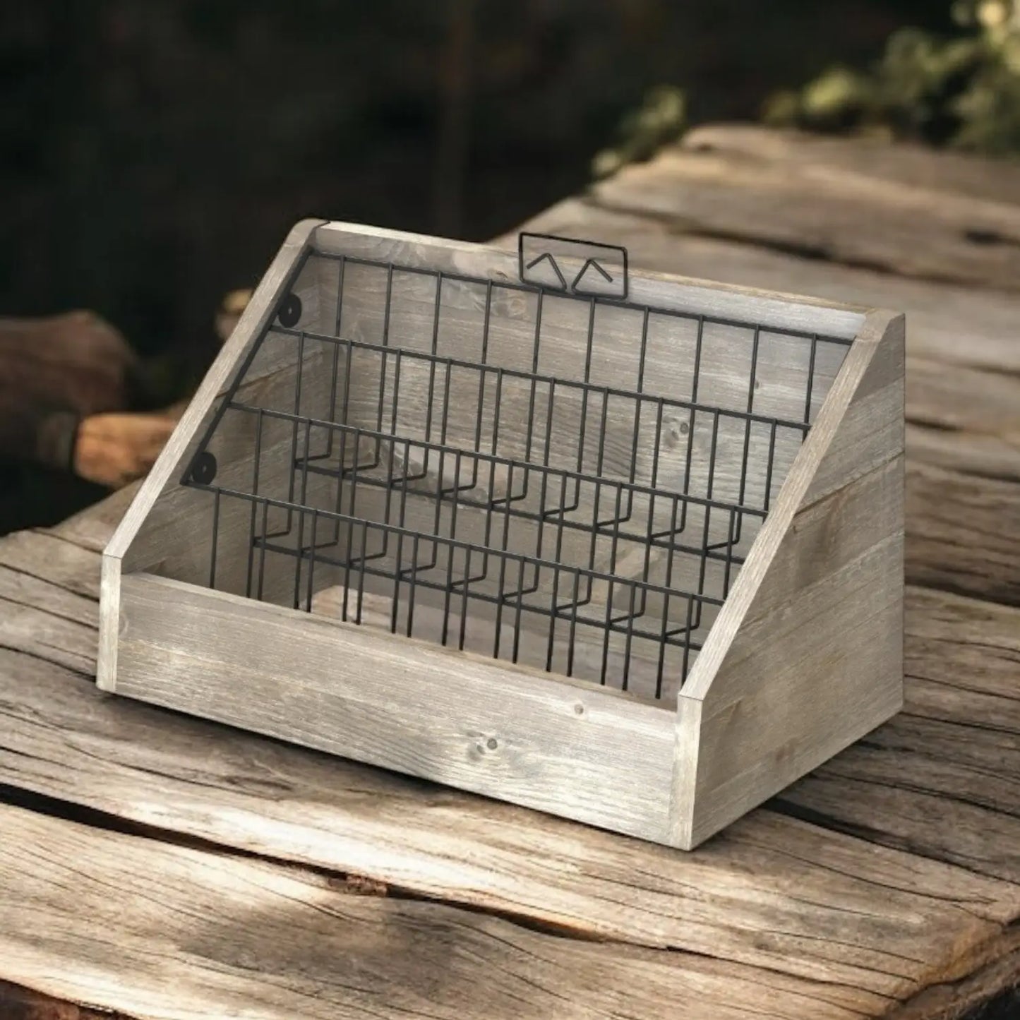 Counter Top Wooden Card/Leaflet Display Stand