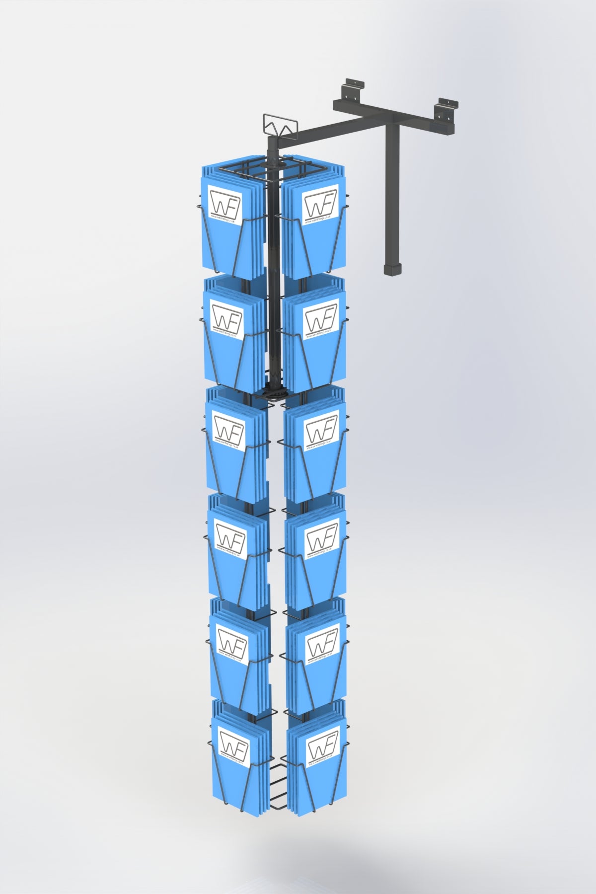 *NEW* Greeting Card Display,Slatwall Spinner, full cage