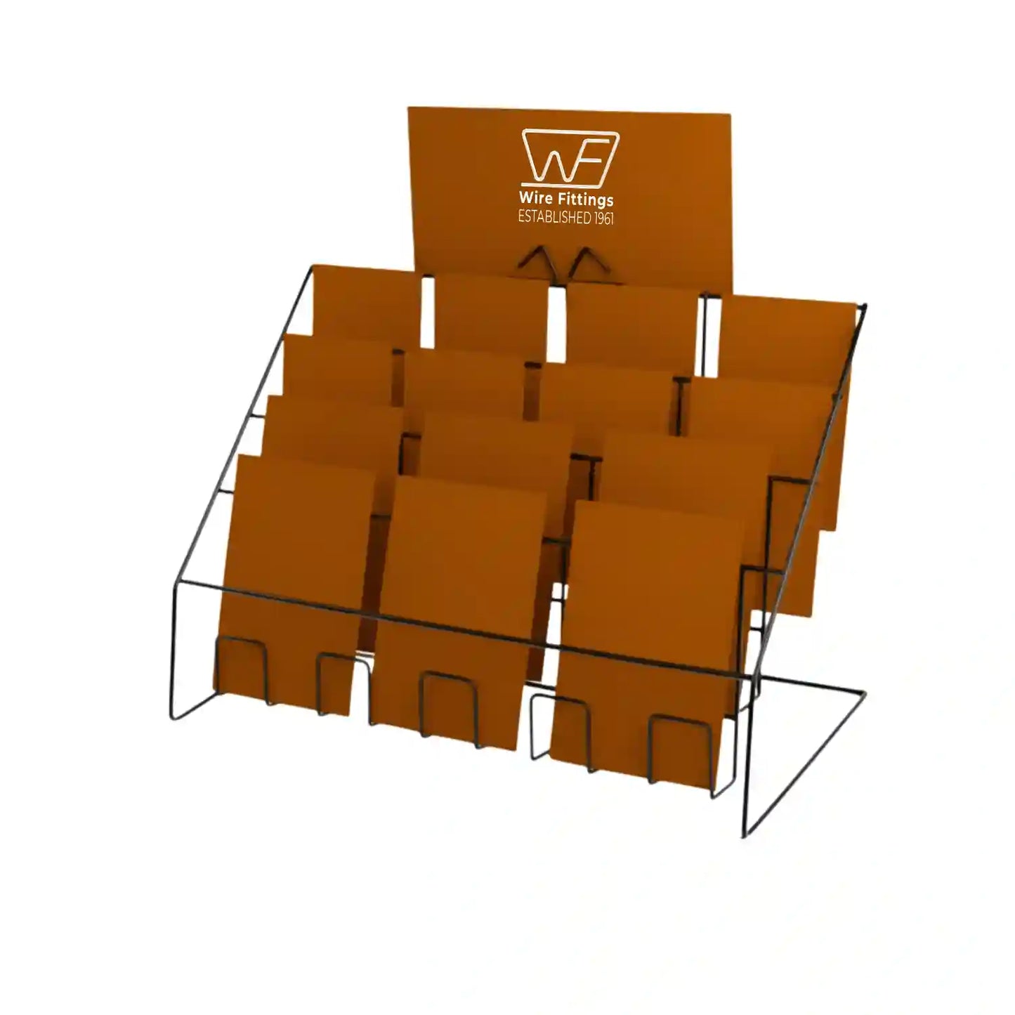 Counter Display for Mixed Sized Cards, with 4 Tiers-4TC