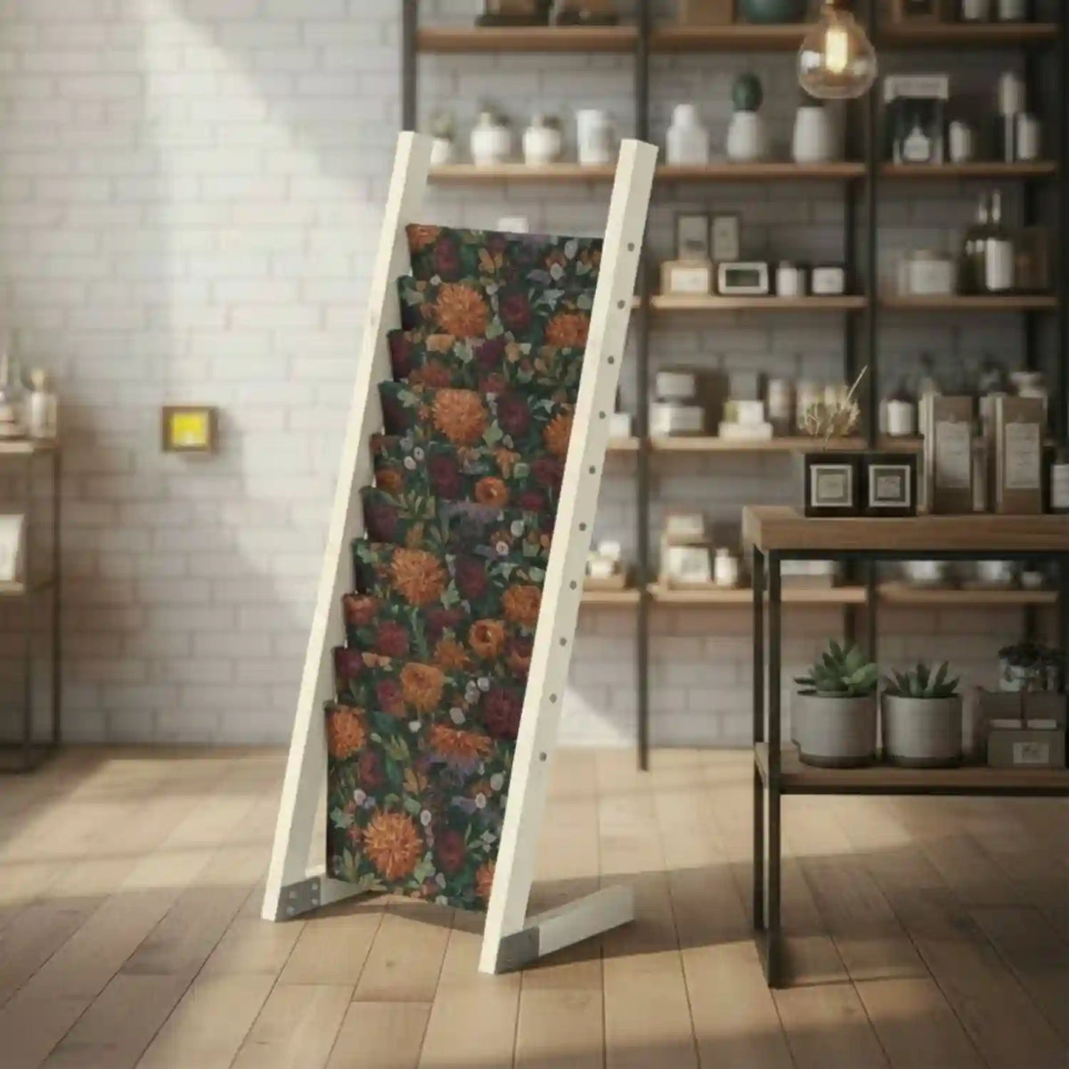 Wrapping Display Flat Pack Wooden Gift Wrap Display – Wire Fittings