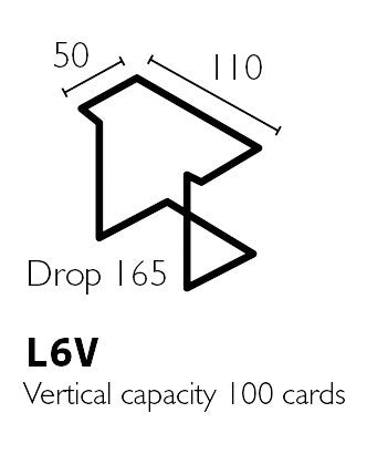 Postcard Counter Display for 6x4 inch, 4 sided 4L6CI