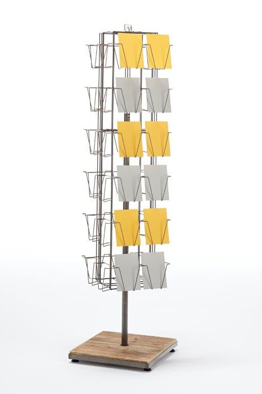 A6 Greeting Card Floor Display Stand, 6 Sided Stand